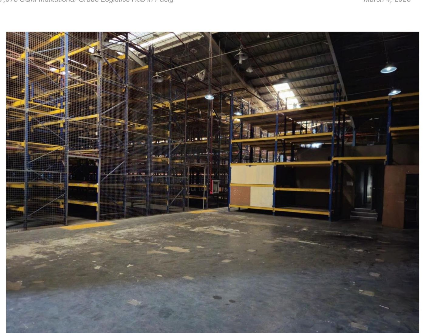 Multi-Level Industrial Racking Detail